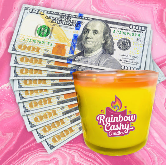 The Festival Luau's Rainbow Cashy Candles