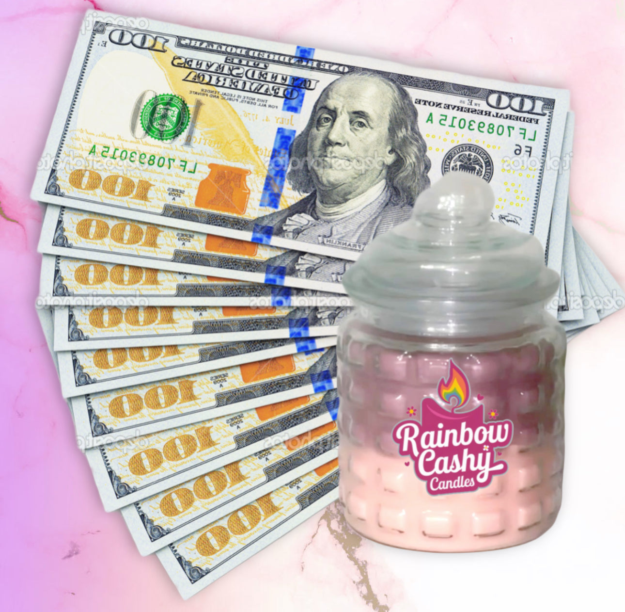 The Velvet Rose Rainbow Cashy Candle